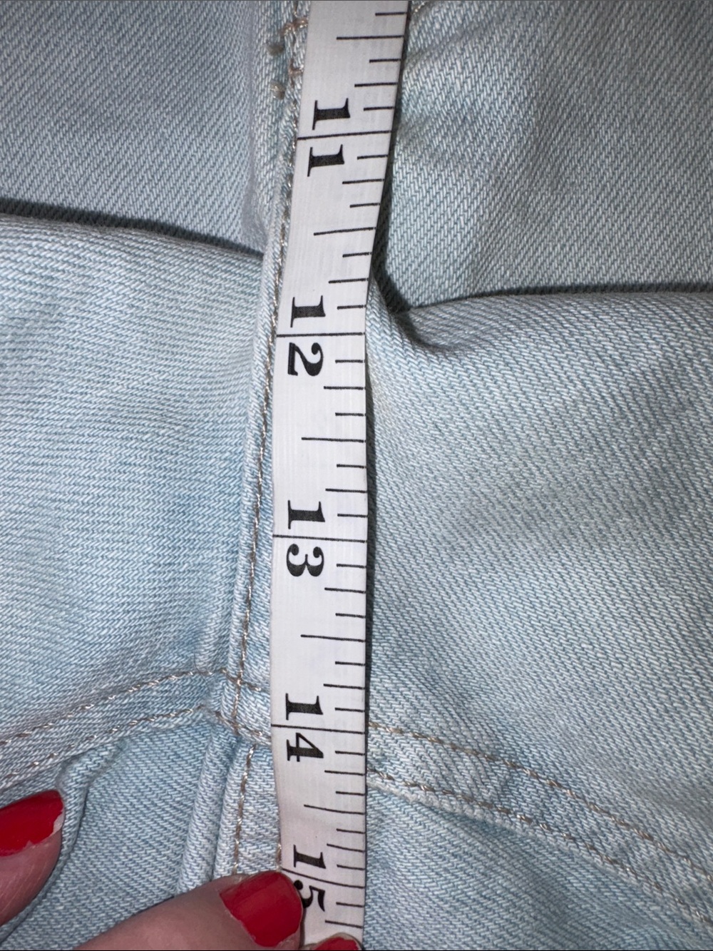 Old Navy Higher High Rise Light Blue Denim Cutoff Shorts-Plus Size 26 NWT! - Picture 8 of 15